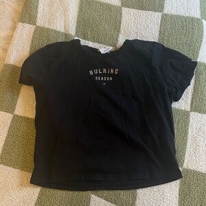 Gymshark Black womens Tee - Bulking Season